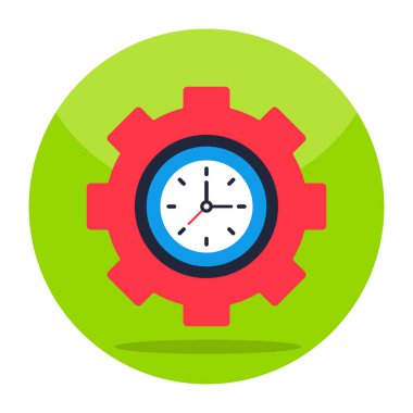 Unique design icon of time management 
