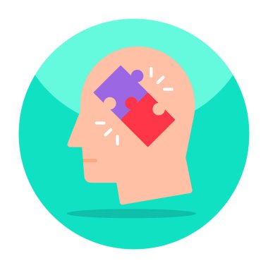 Creative design icon of problem solving 