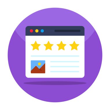 Premium download icon of online content ratings 