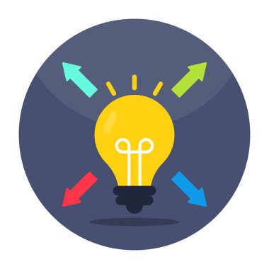 Modern design icon of bright idea 
