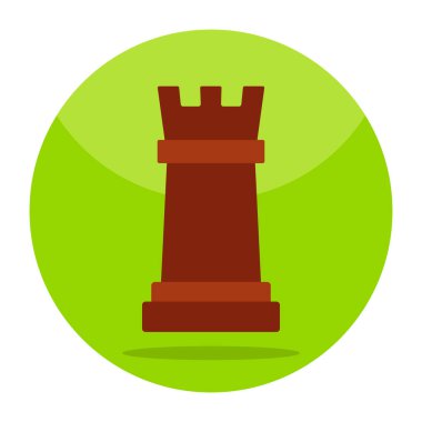 An icon design of chess rook
