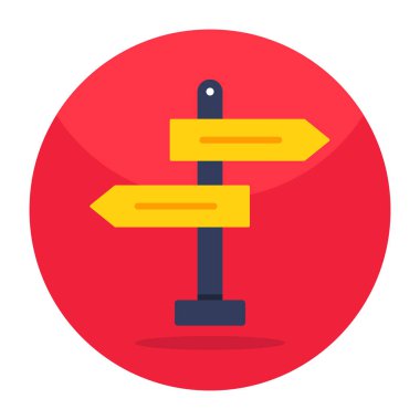 Unique design icon of roadboard 