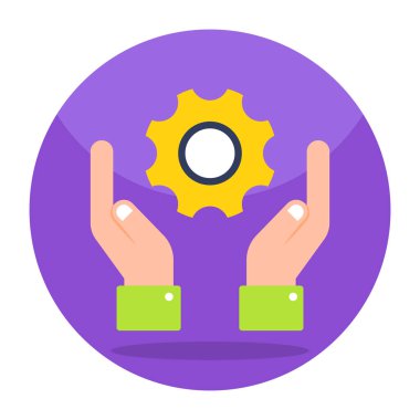 Vector design of support, editable icon 