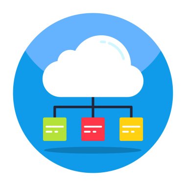 Bulut ağının mükemmel tasarım simgesi