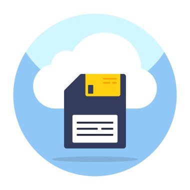 Perfect design icon of cloud memory card 