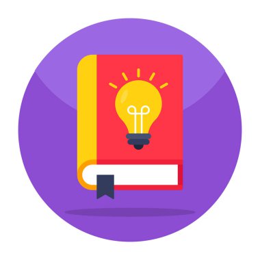 Trendy vector design of creative book