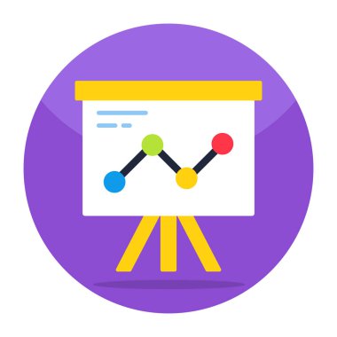 Unique design icon of business presentation 