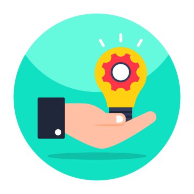 An icon design of idea development 