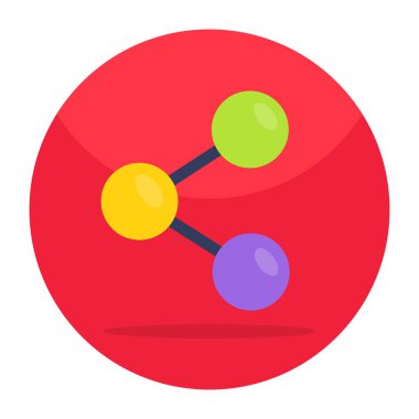 Editable design icon of share button 