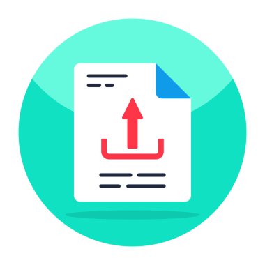 File upload icon, editable vector 