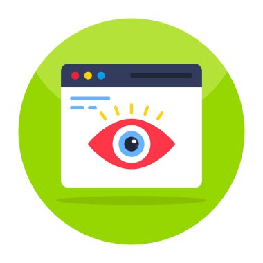 Vector design of website monitoring 