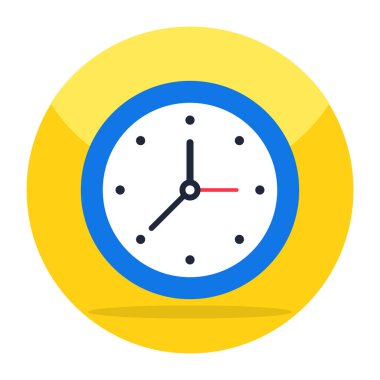 Duvar saatinin bir simge tasarımı 