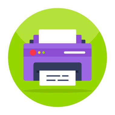 Creative design icon of printer 