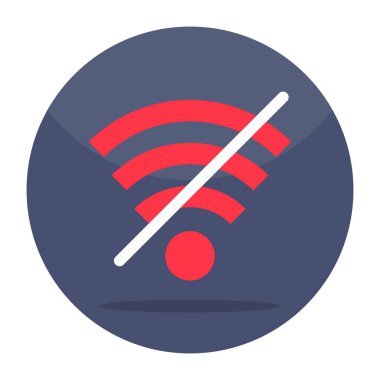 Perfect design icon of no wifi 