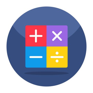 Perfect design icon of calculation sign 