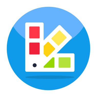      A creative design vector of paint swatches 