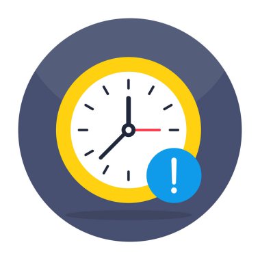 An icon design of time error 
