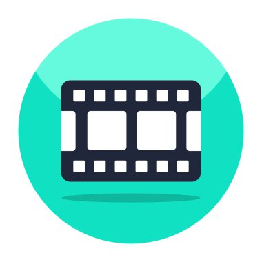 Film makarasının eşsiz tasarım vektörü 