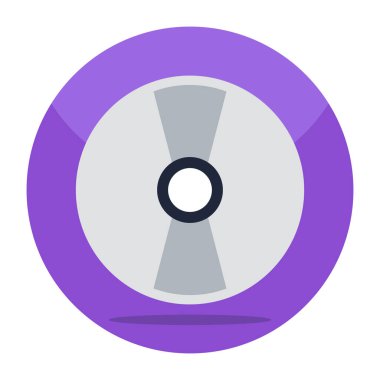 A unique design icon of compact disc 