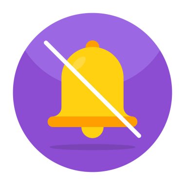 An icon design of no alarm 