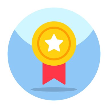 Perfect design icon of star badge 