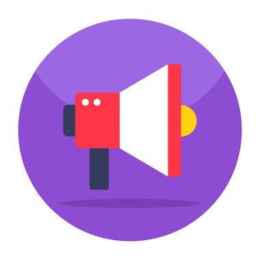 Trendy vector design of megaphone 