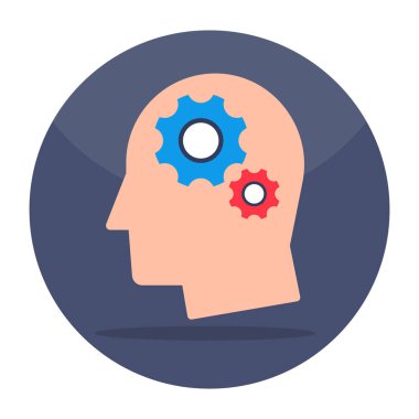 Creative design icon of brain development 