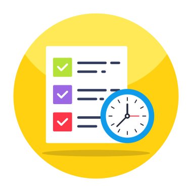 Vector design of project deadline 