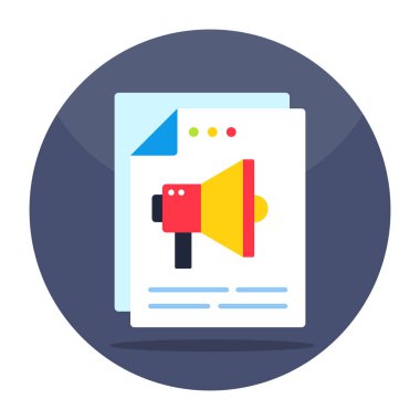 Vector design of content marketing 