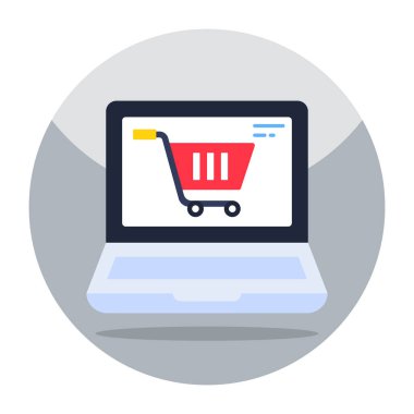 Trendy design icon of online shopping 