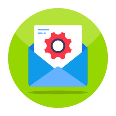 Mail Management icon, editable vector 