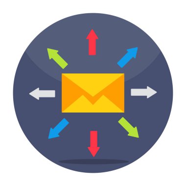Premium download icon of mail network 