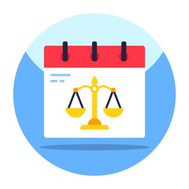 Premium download icon of justice day