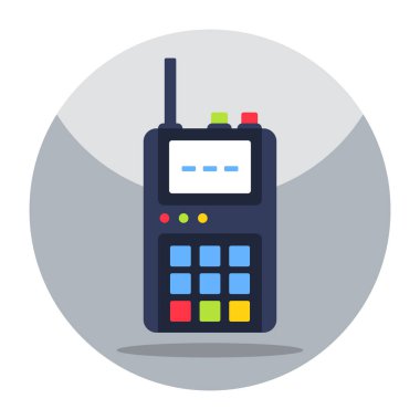 A unique design icon of walkie talkie 