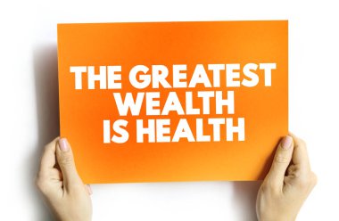 En Büyük Zenginlik Sağlık Metin Kartı, kavram geçmişi