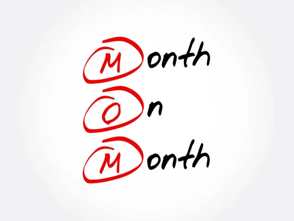 Mom Сокращение Month Month Справочная Информация Бизнес Концепции — стоковый вектор