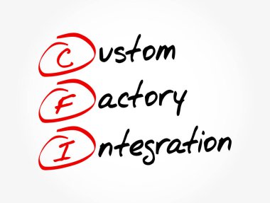 CFI - Özel Fabrika Entegrasyonu kısaltması, iş konsepti geçmişi