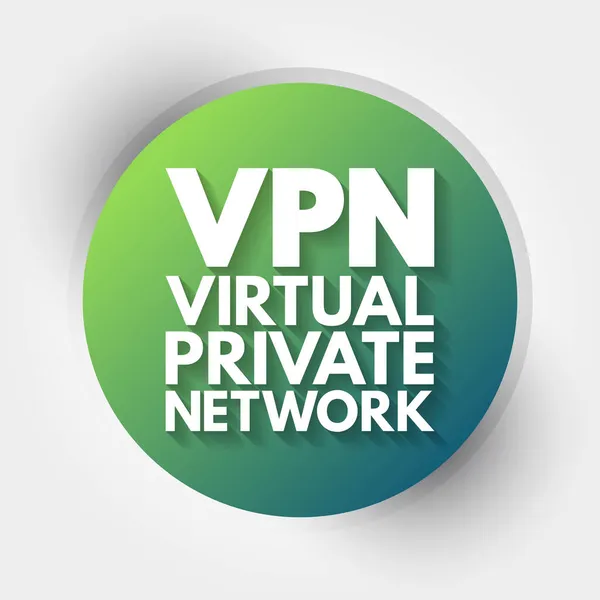 Vpn Rede Privada Virtual Sigla Fundo Conceito Tecnologia —  Vetores de Stock