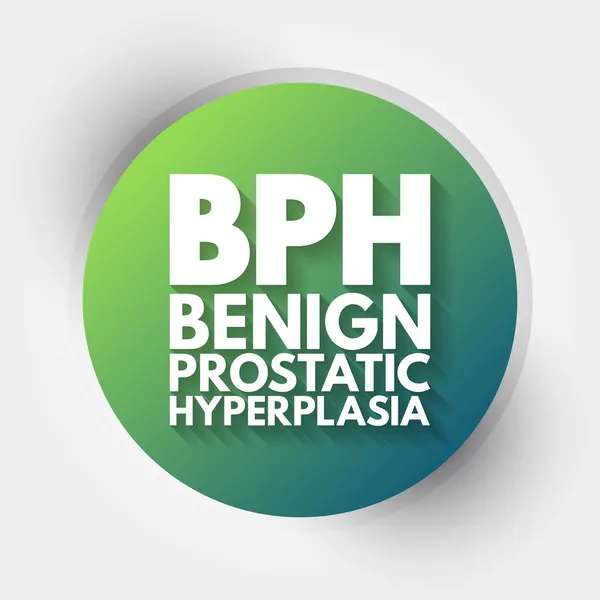 Bph Hiperplasia Prostática Benigna Acrônimo Fundo Conceito Médico — Vetor de Stock