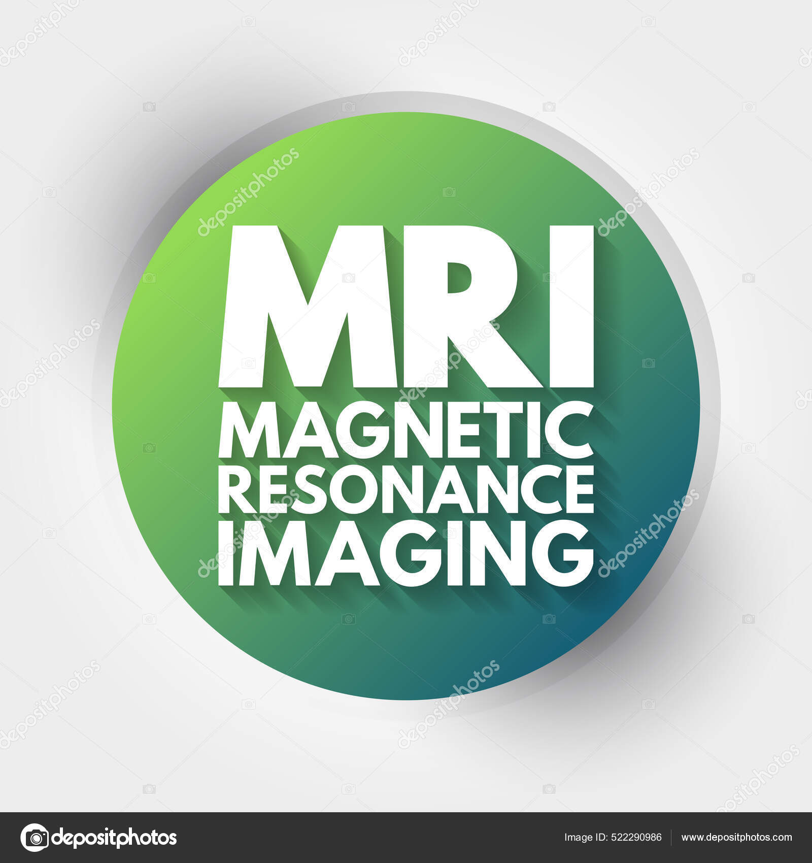 Mri Resonance Imaging Acronym Medical Concept Background Stock