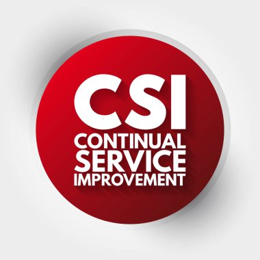 CSI - Sürekli Hizmet Geliştirme kısaltması, iş kavramı geçmişi