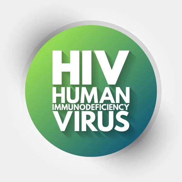 Hiv Nsan Bağışıklık Yetmezliği Virüsü Kısaltması Tıbbi Konsept Geçmişi — Stok Vektör