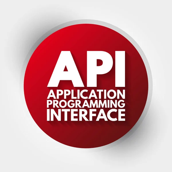 Api Application Programming Interface Acronym Technology Concept ...