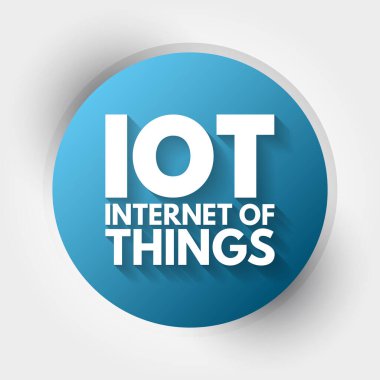 IOT - Şeylerin İnterneti kısaltma, teknoloji kavramı arka plan