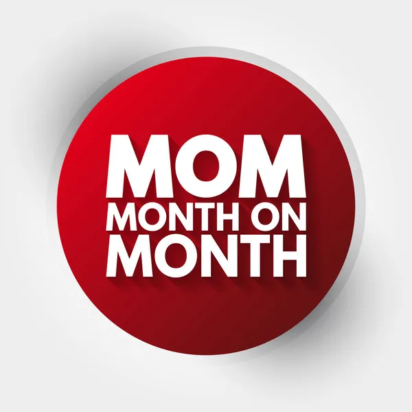 Mom Month Month Akronym Geschäftsidee Hintergrund — Stockvektor