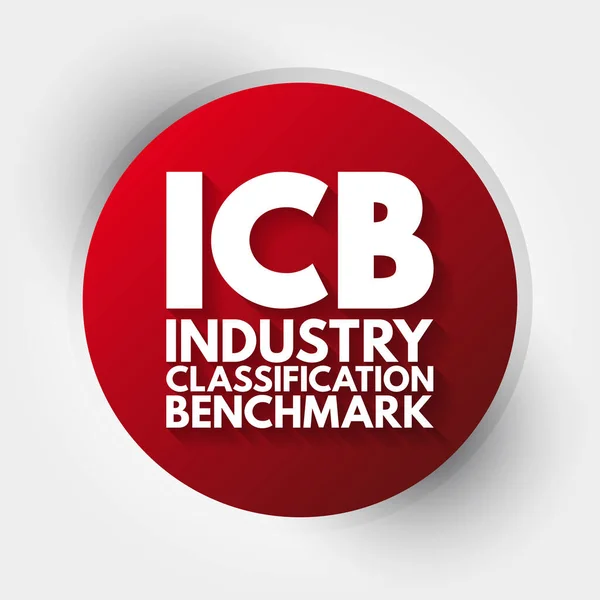 Icb Industry Classification Benchmark Acronym — стоковий вектор