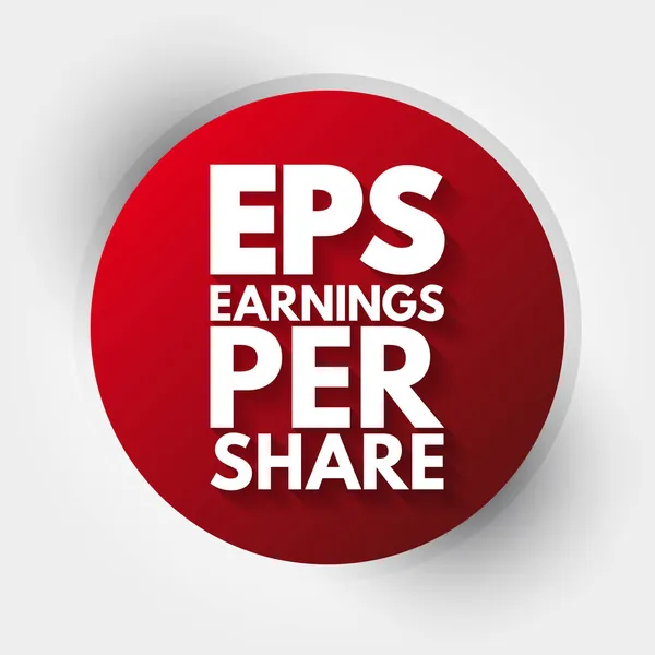 Eps 每股收益首字母缩写 商业概念背景 — 图库矢量图片