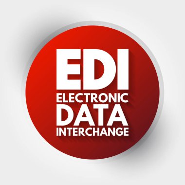 EDI - Elektronik Veri Değiştirme kısaltması, teknoloji kavramı arka planı