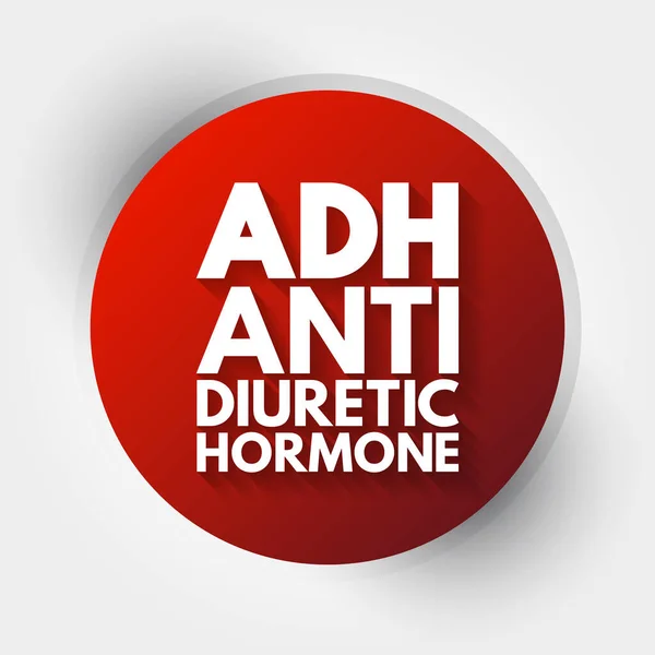 Adh Acronimo Ormone Antidiuretico Background Concettuale — Vettoriale Stock