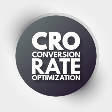 CRO - Dönüştürme Oranı İyimserleştirme Kısaltma, iş konsepti geçmişi